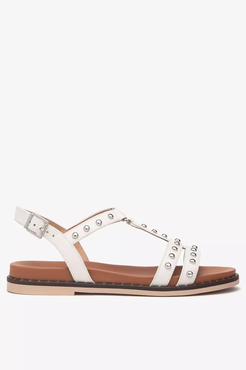 NeroGiardini Sandalo basso con borchie