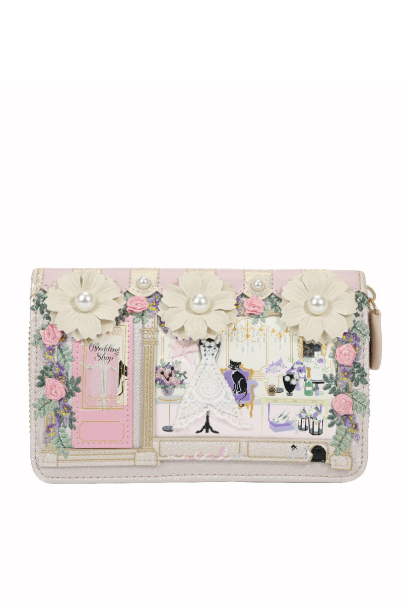 Vendula Portafoglio da Donna con Zip The Wedding Shop
