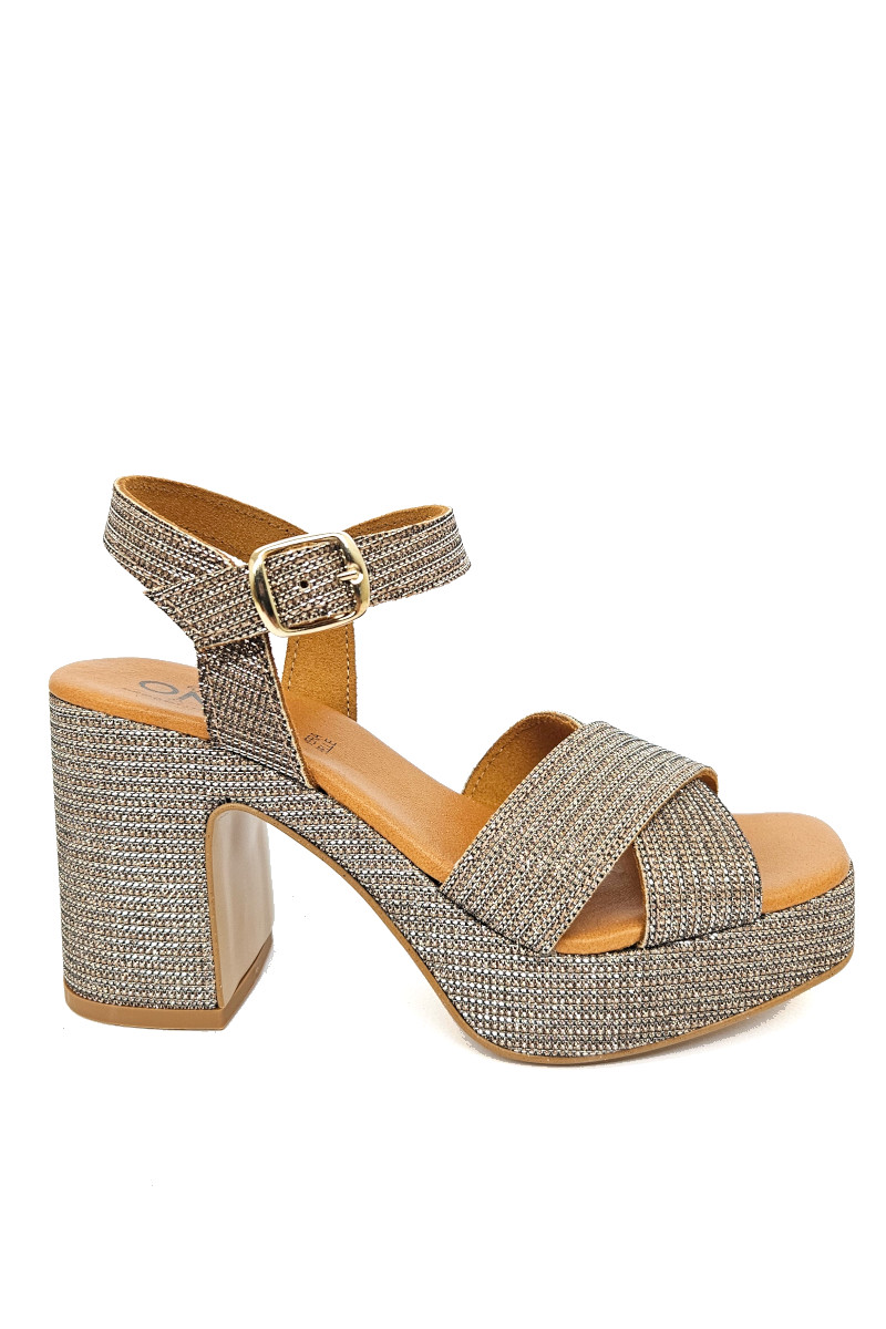 Once Sandalo tacco laminato