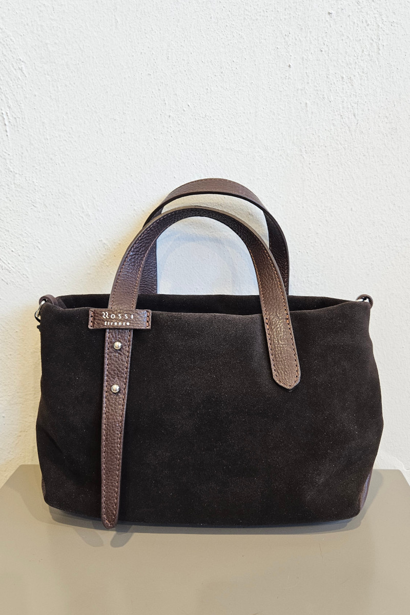 Bruno Rossi Borsa a mano camoscio
