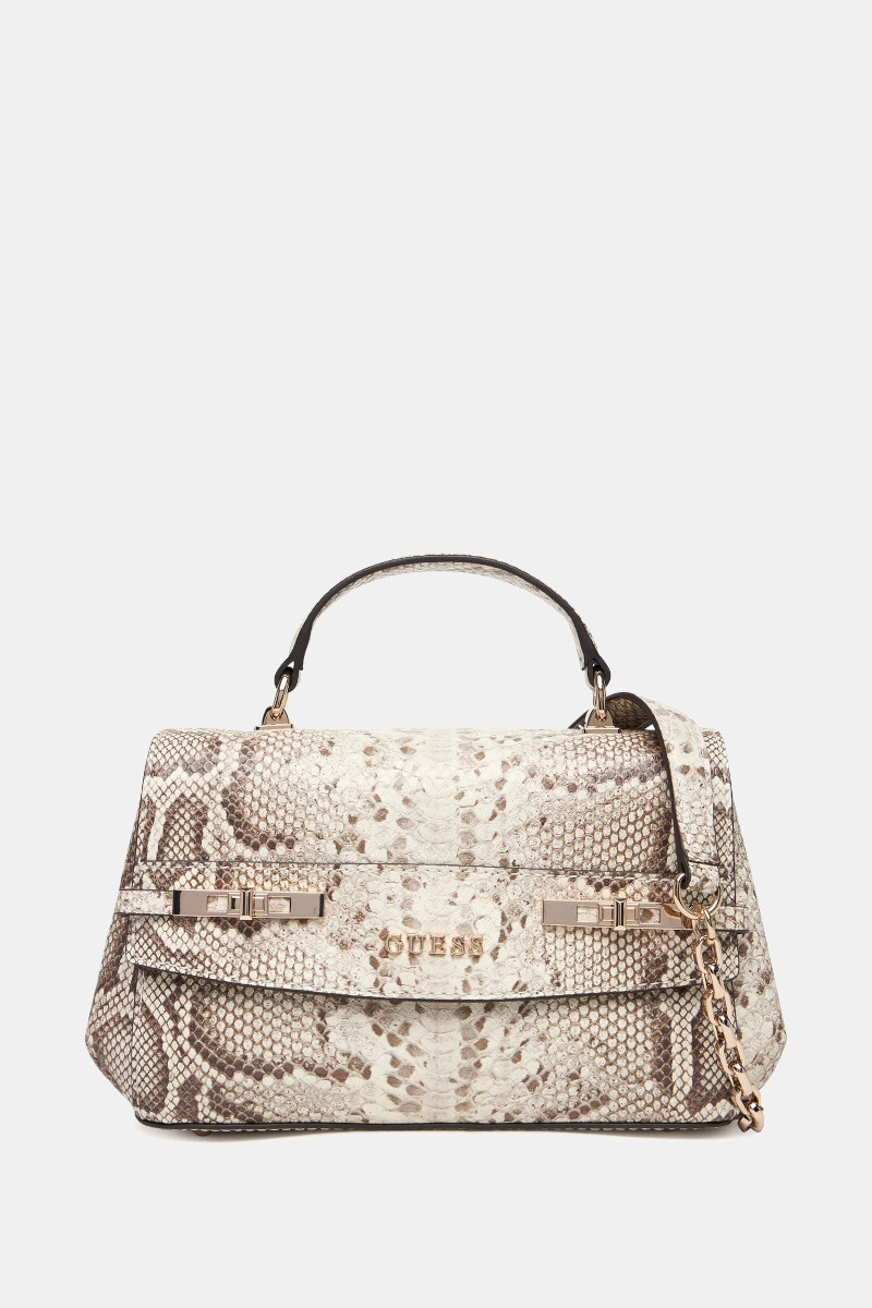 Guess Borsa a mano Melinda stampa pitonata