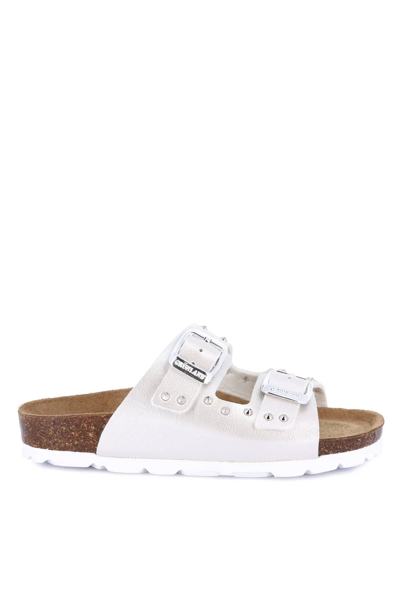Grunland Ciabatta doppia fascia con borchie