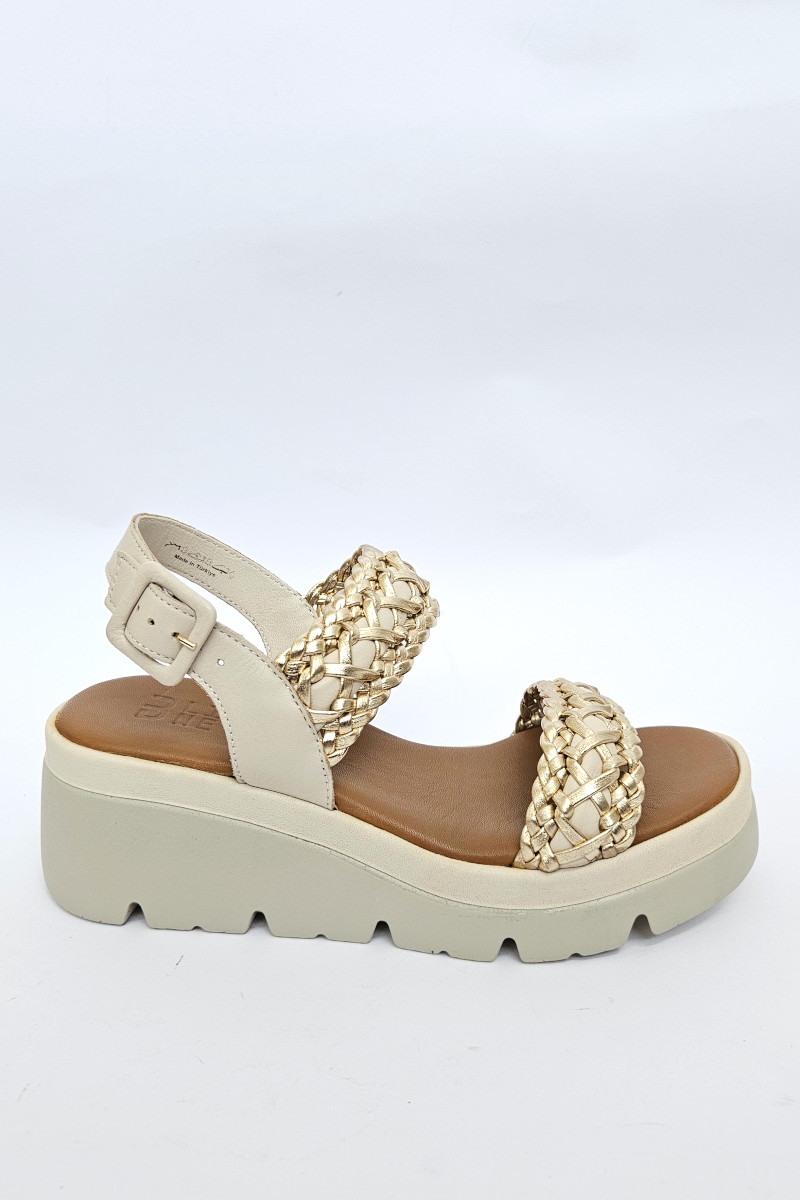 B LINE Sandalo zeppa memory foam
