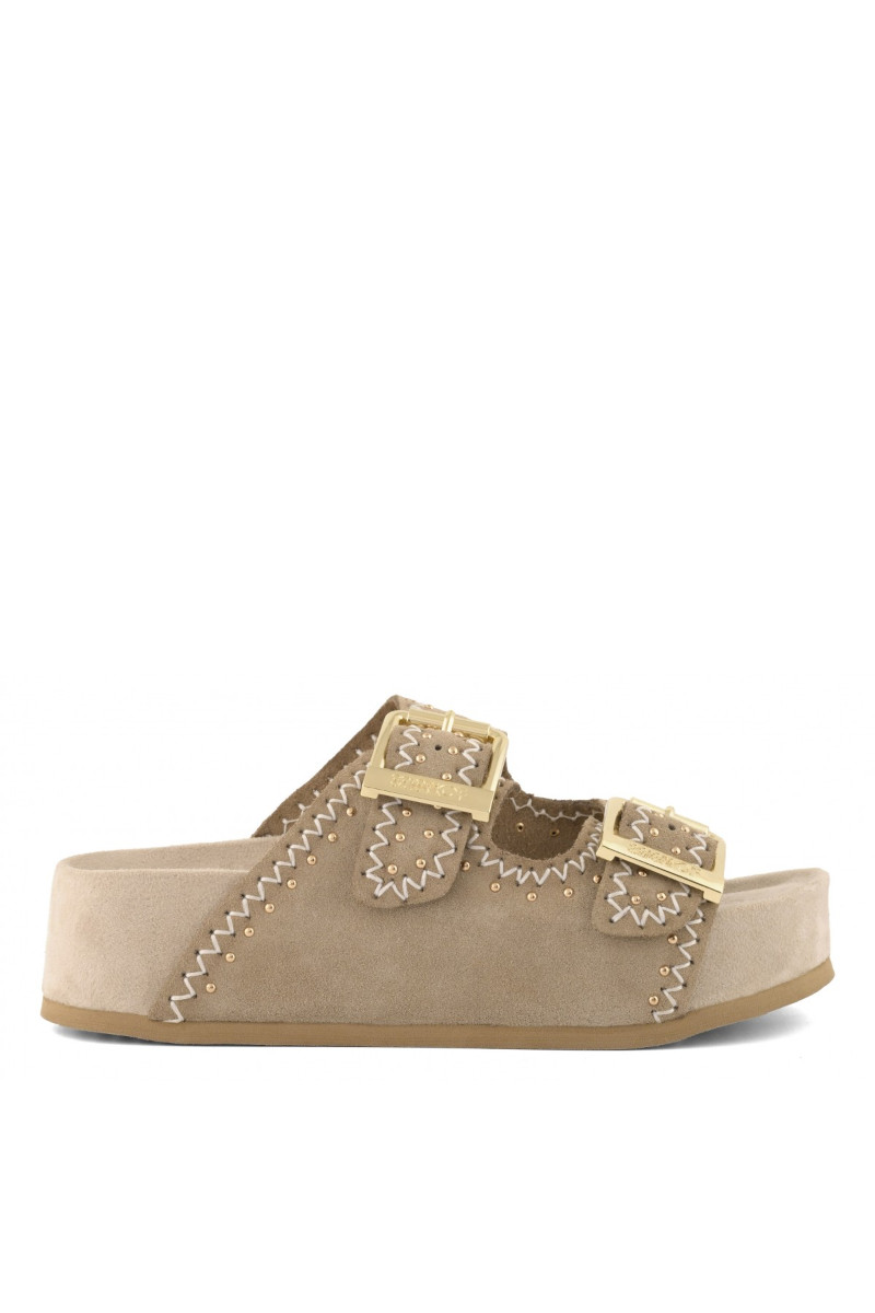 Colors Of California Ciabatta platform doppia fascia