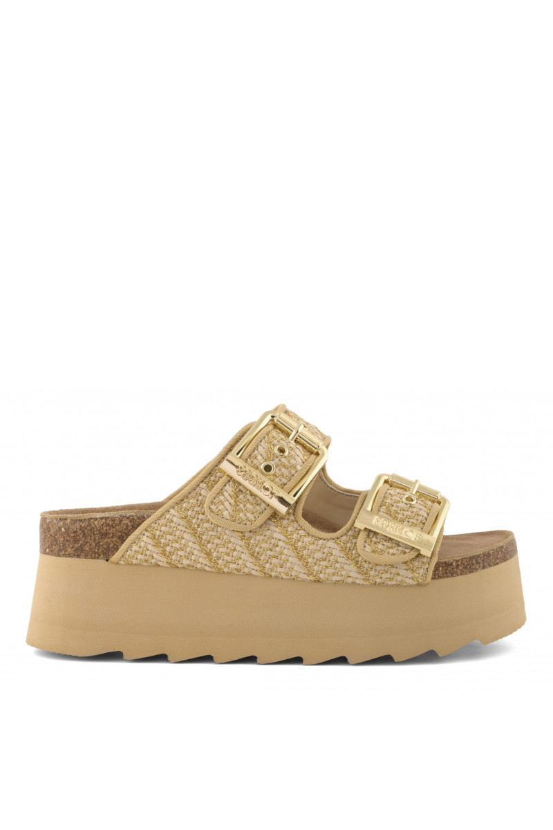 Colors Of California Ciabatta platform doppia fascia