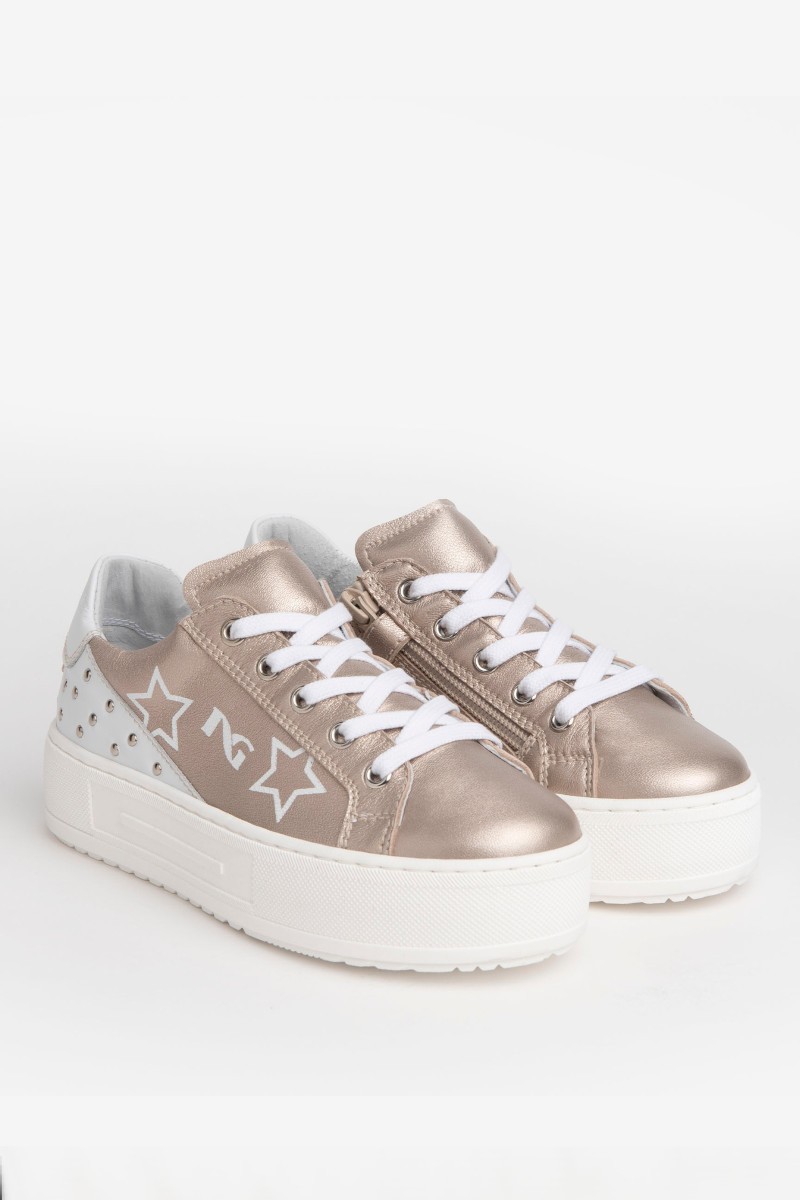 sneaker bambina nerogiardini bronzo